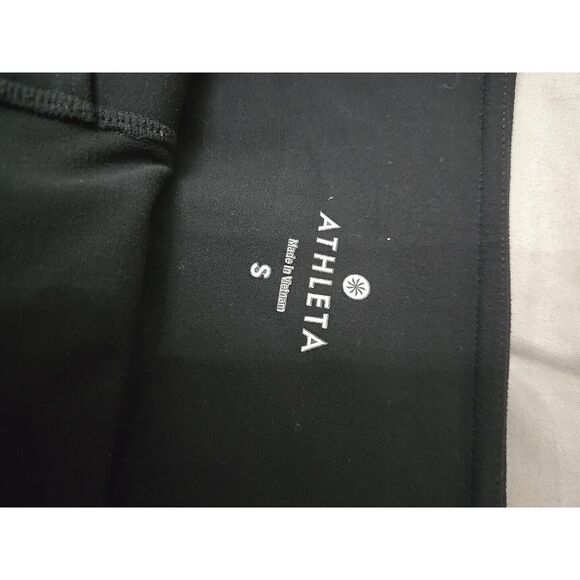 Athleta Colorblock Salutation Tight Womens‎ Size S Leggings Black Mesh - Picture 5 of 8